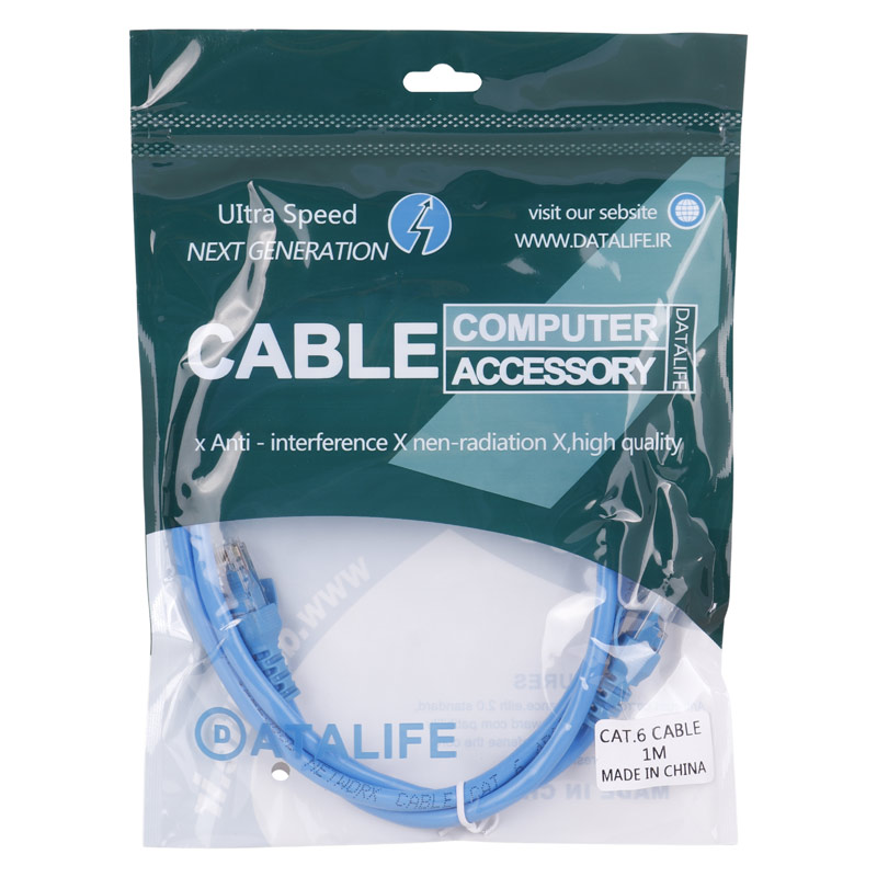 کابل شبکه DataLife UTP Cat6 1m