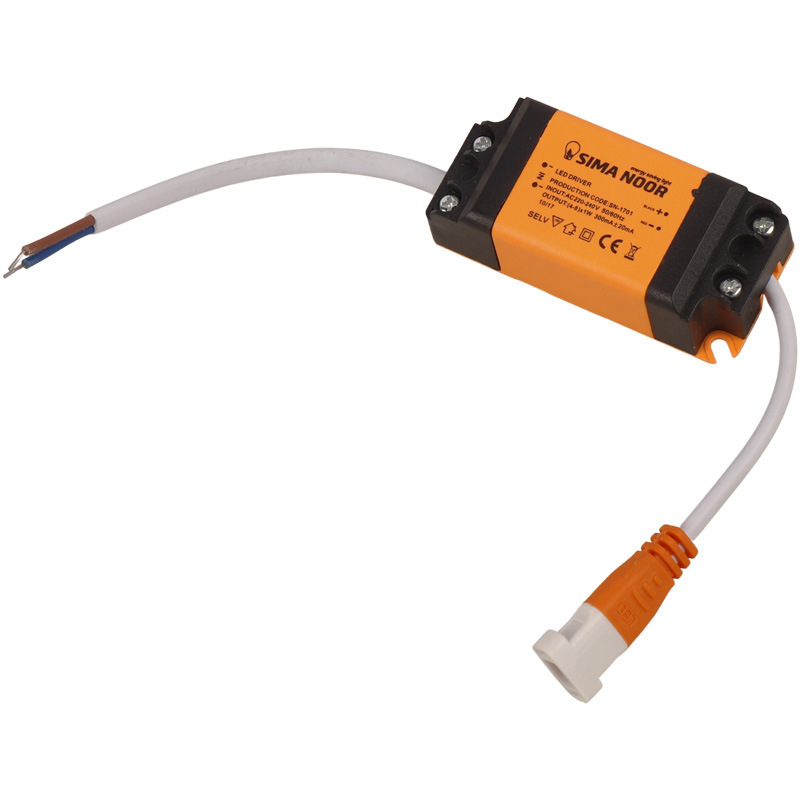 پنل تمام نور توکار گرد 7 وات فنر متغیر سیما نور SN-M 641