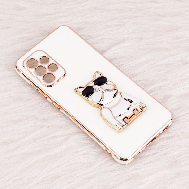 قاب براق My Case استند طرح سگ محافظ لنزدار Samsung Galaxy A52 / A52s