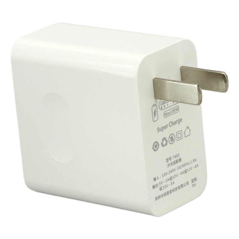 شارژر دیواری فست شارژ Caza T400 6A QC PD 100W + کابل تایپ سی
