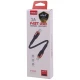 کابل تبدیل کوتاه فست شارژ Hiska LX-1020 CC Type-C to Type-C 3A 20cm