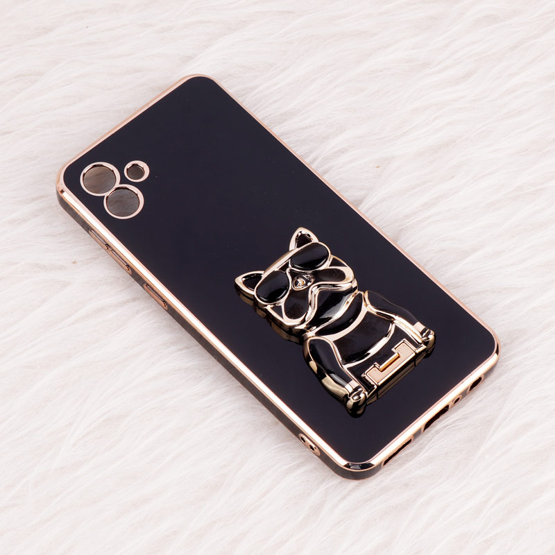 قاب براق My Case استند طرح سگ محافظ لنزدار Samsung Galaxy A04