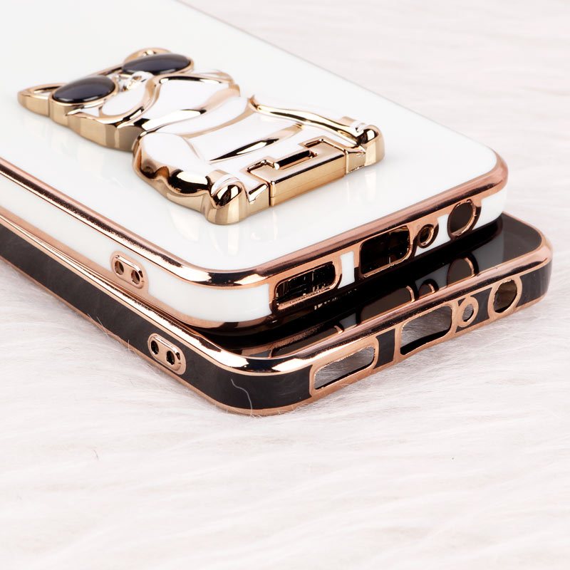 قاب براق My Case استند طرح سگ محافظ لنزدار Samsung Galaxy A04