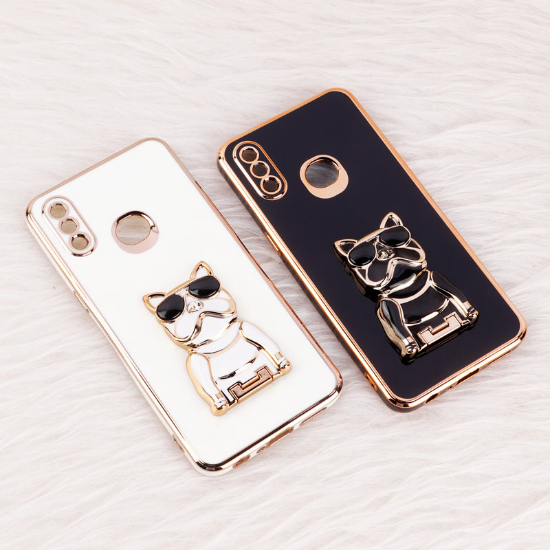 قاب براق My Case استند طرح سگ محافظ لنزدار Samsung Galaxy A10s