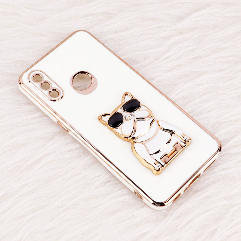 قاب براق My Case استند طرح سگ محافظ لنزدار Samsung Galaxy A10s