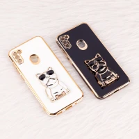 قاب براق My Case استند طرح سگ محافظ لنزدار Samsung Galaxy A11