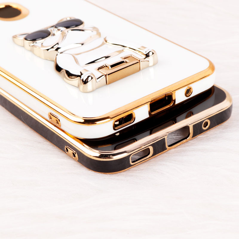 قاب براق My Case استند طرح سگ محافظ لنزدار Samsung Galaxy A11