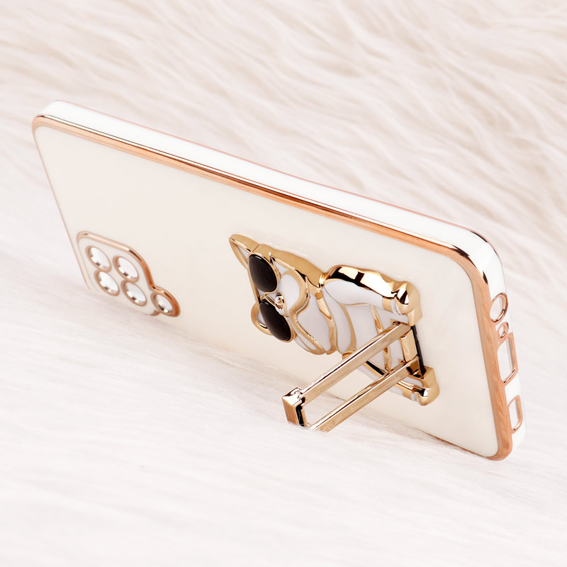 قاب براق My Case استند طرح سگ محافظ لنزدار Samsung Galaxy A12