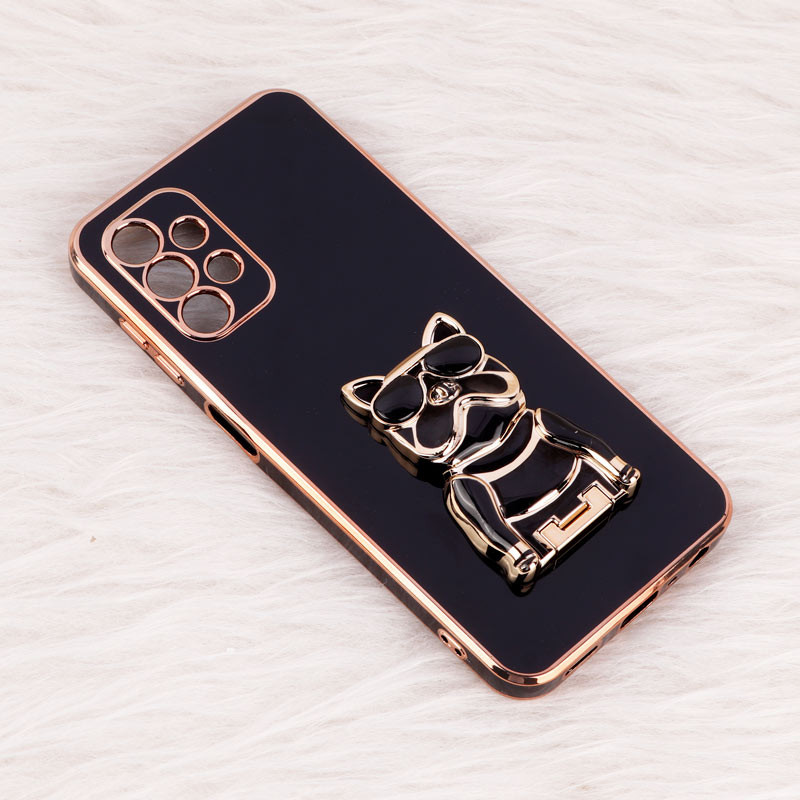 قاب براق My Case استند طرح سگ محافظ لنزدار Samsung Galaxy A13 4G