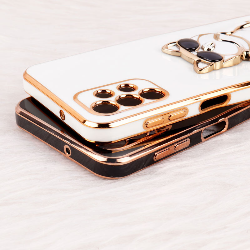 قاب براق My Case استند طرح سگ محافظ لنزدار Samsung Galaxy A13 4G