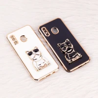 قاب براق My Case استند طرح سگ محافظ لنزدار Samsung Galaxy A20 / A30