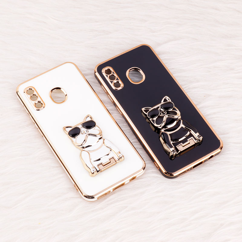 قاب براق My Case استند طرح سگ محافظ لنزدار Samsung Galaxy A20 / A30