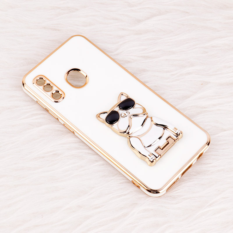 قاب براق My Case استند طرح سگ محافظ لنزدار Samsung Galaxy A20 / A30