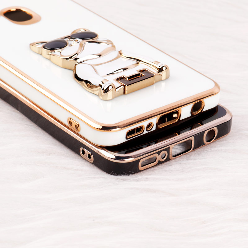 قاب براق My Case استند طرح سگ محافظ لنزدار Samsung Galaxy A21s