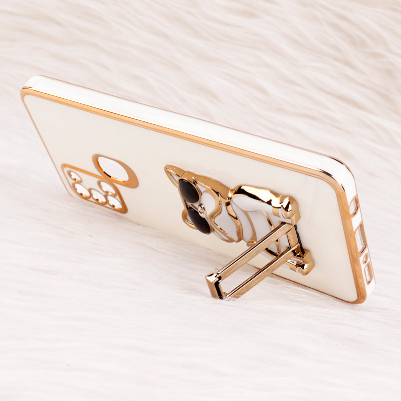 قاب براق My Case استند طرح سگ محافظ لنزدار Samsung Galaxy A21s