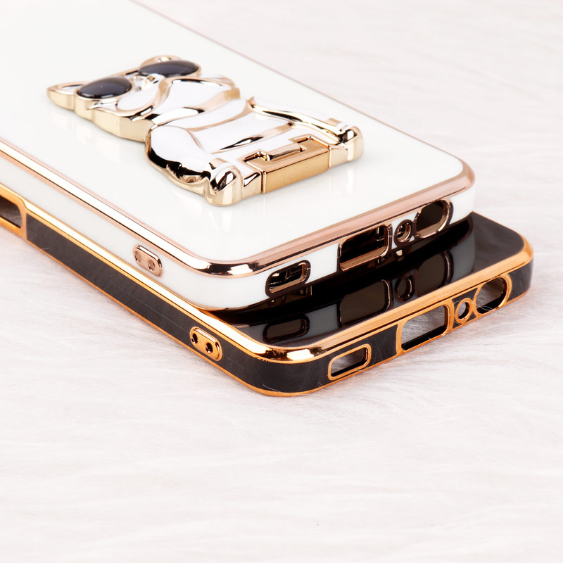 قاب براق My Case استند طرح سگ محافظ لنزدار Samsung Galaxy A22 4G