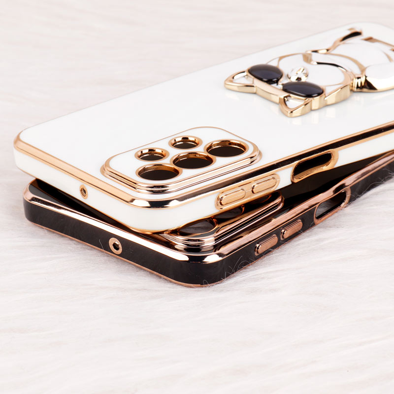 قاب براق My Case استند طرح سگ محافظ لنزدار Samsung Galaxy A23
