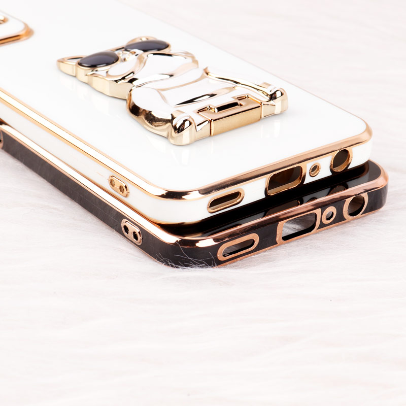 قاب براق My Case استند طرح سگ محافظ لنزدار Samsung Galaxy A23