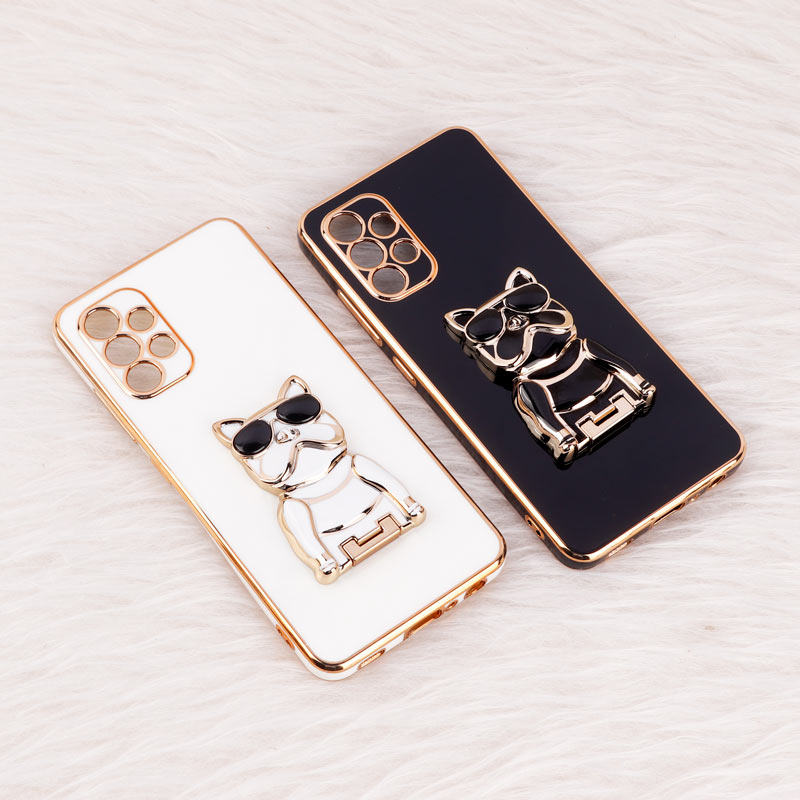 قاب براق My Case استند طرح سگ محافظ لنزدار Samsung Galaxy A32 4G