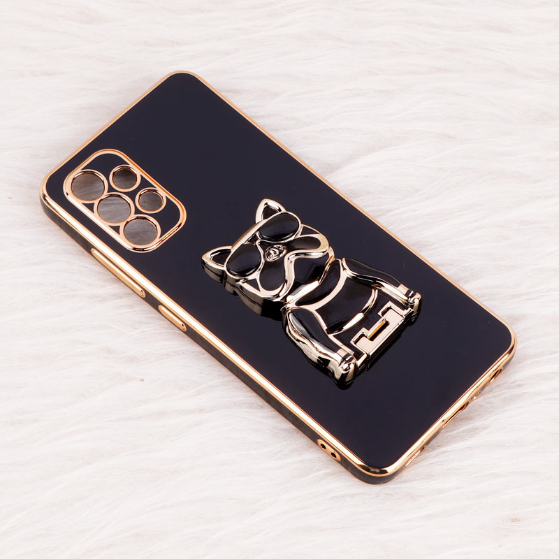 قاب براق My Case استند طرح سگ محافظ لنزدار Samsung Galaxy A32 4G