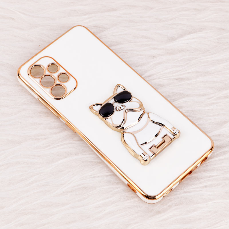 قاب براق My Case استند طرح سگ محافظ لنزدار Samsung Galaxy A32 4G