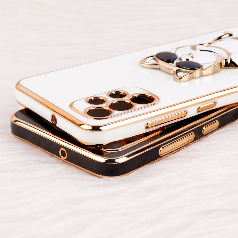 قاب براق My Case استند طرح سگ محافظ لنزدار Samsung Galaxy A32 4G