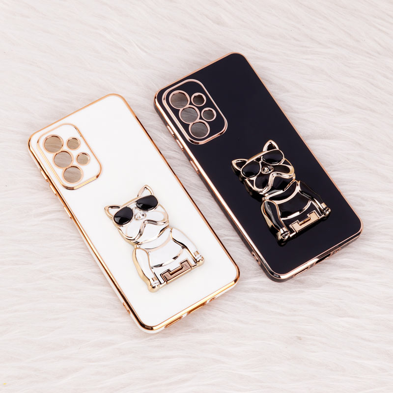 قاب براق My Case استند طرح سگ محافظ لنزدار Samsung Galaxy A33 5G