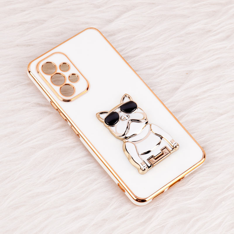 قاب براق My Case استند طرح سگ محافظ لنزدار Samsung Galaxy A53