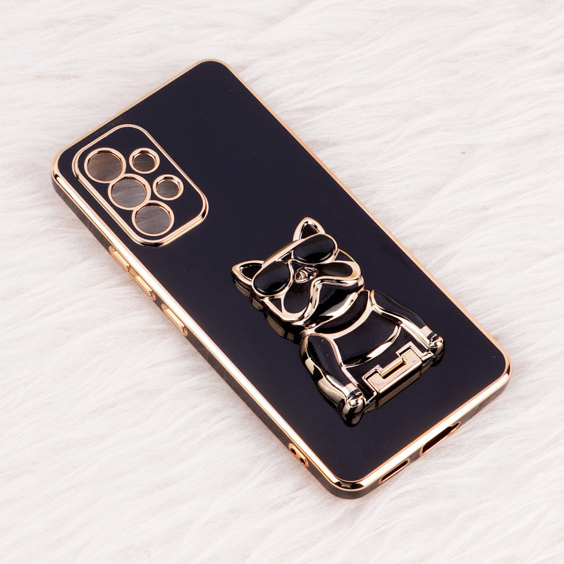 قاب براق My Case استند طرح سگ محافظ لنزدار Samsung Galaxy A53
