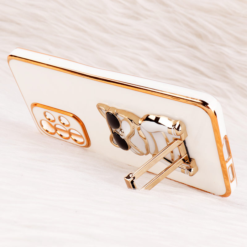 قاب براق My Case استند طرح سگ محافظ لنزدار Samsung Galaxy A53