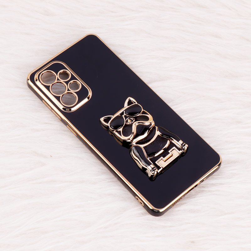قاب براق My Case استند طرح سگ محافظ لنزدار Samsung Galaxy A73