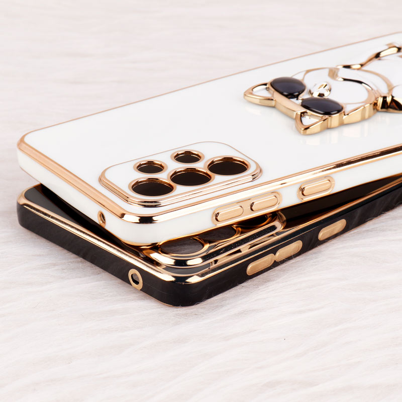 قاب براق My Case استند طرح سگ محافظ لنزدار Samsung Galaxy A73
