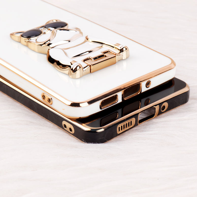 قاب براق My Case استند طرح سگ محافظ لنزدار Samsung Galaxy A73