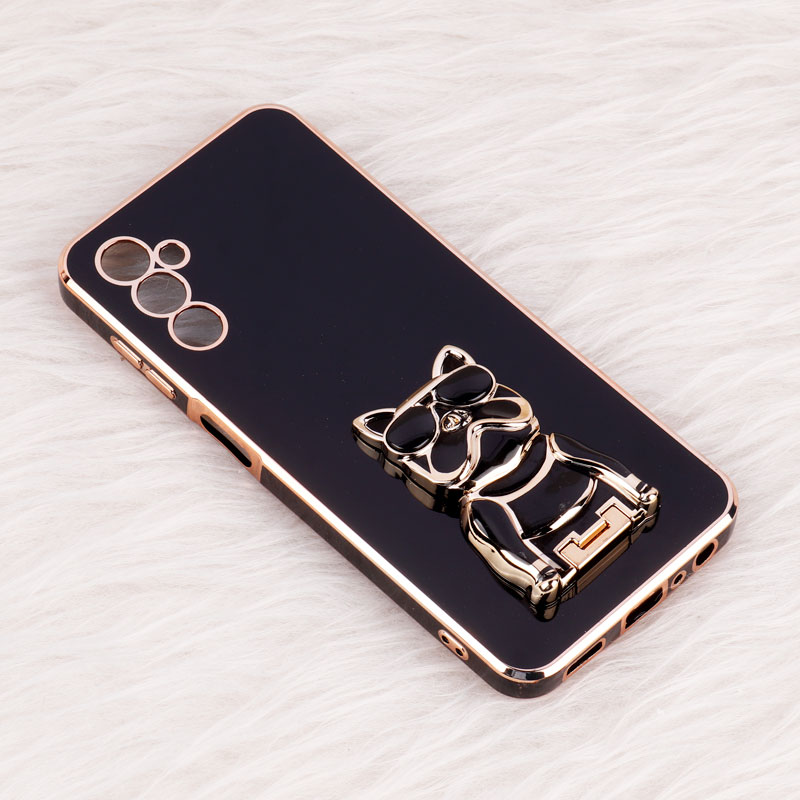 قاب براق My Case استند طرح سگ محافظ لنزدار Samsung Galaxy M13 4G