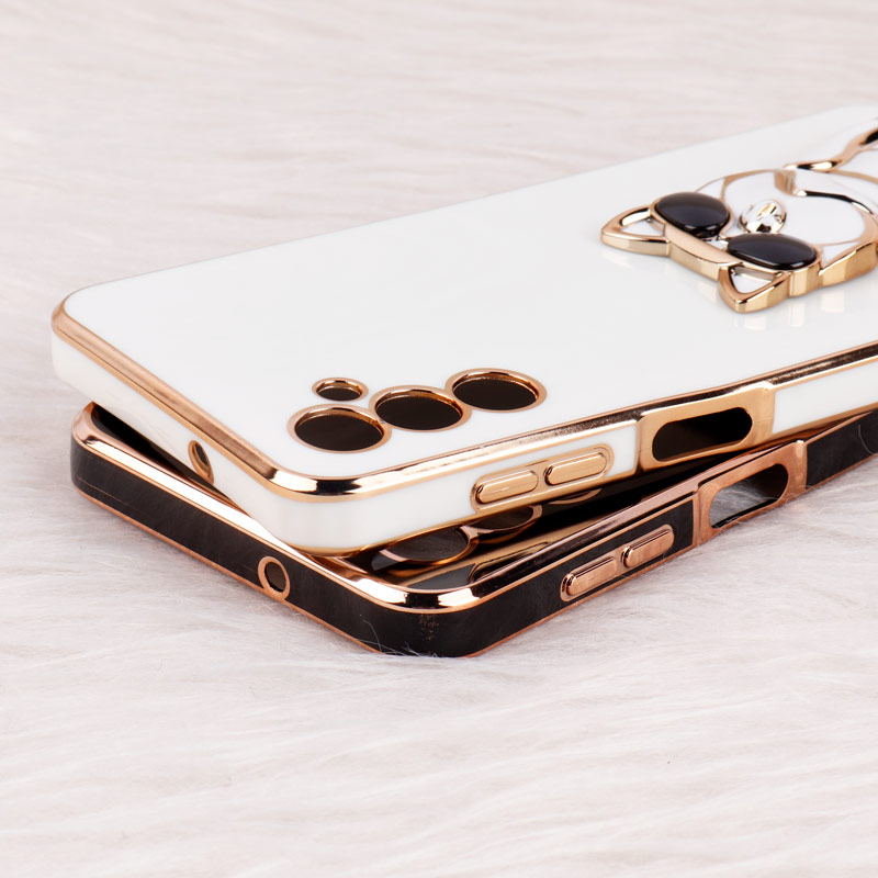 قاب براق My Case استند طرح سگ محافظ لنزدار Samsung Galaxy M13 4G