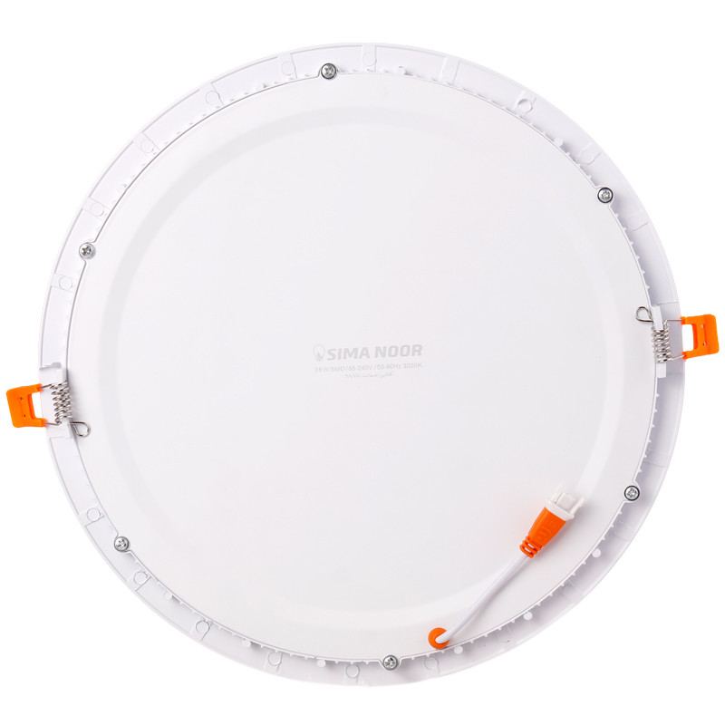 پنل تمام نور توکار گرد 28 وات فنر متغیر سیما نور&nbsp;SN-M 606