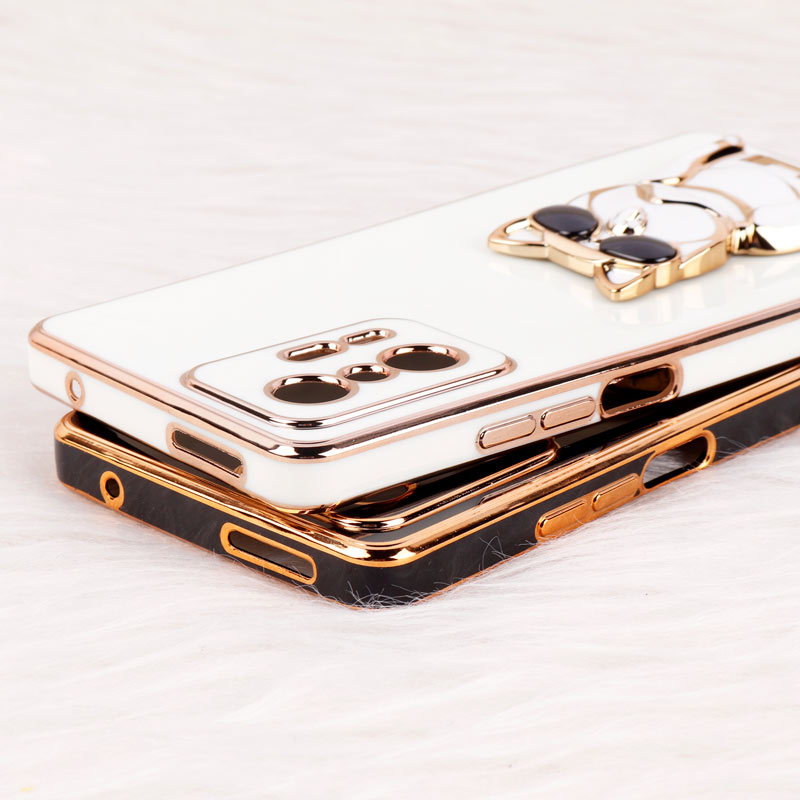 قاب براق My Case استند طرح سگ محافظ لنزدار Xiaomi 11T / 11T Pro