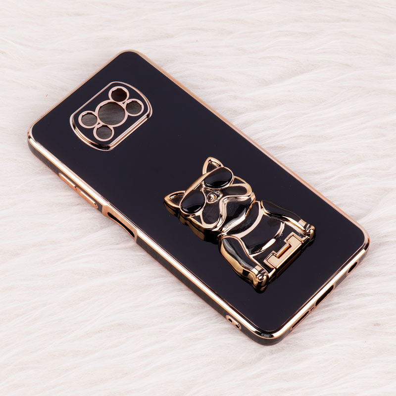 قاب براق My Case استند طرح سگ محافظ لنزدار Xiaomi Poco X3