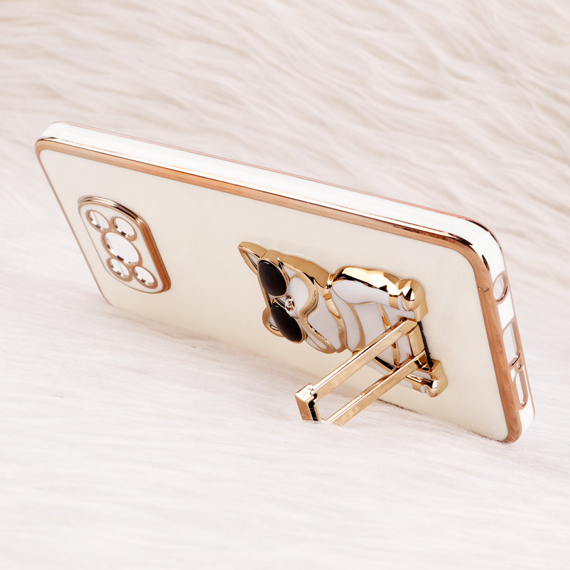 قاب براق My Case استند طرح سگ محافظ لنزدار Xiaomi Poco X3