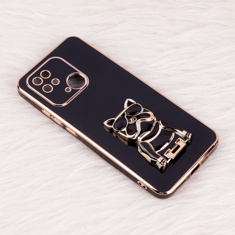 قاب براق My Case استند طرح سگ محافظ لنزدار Xiaomi Redmi 10C