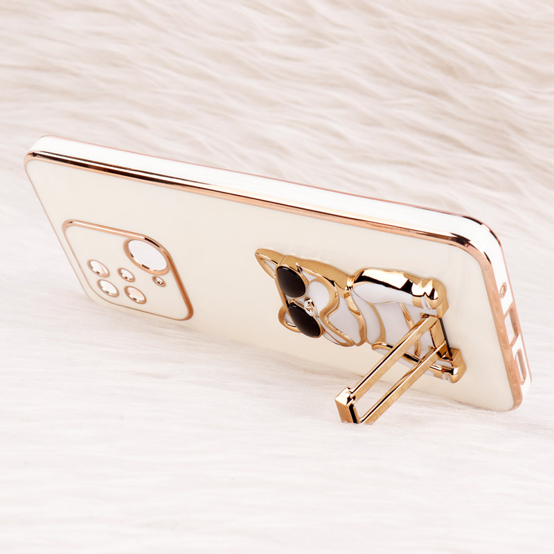 قاب براق My Case استند طرح سگ محافظ لنزدار Xiaomi Redmi 10C