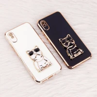 قاب براق My Case استند طرح سگ محافظ لنزدار Xiaomi Redmi 9A