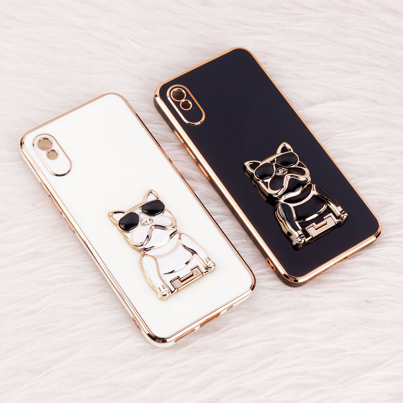 قاب براق My Case استند طرح سگ محافظ لنزدار Xiaomi Redmi 9A