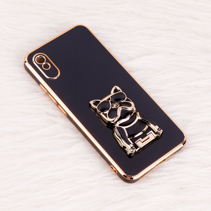 قاب براق My Case استند طرح سگ محافظ لنزدار Xiaomi Redmi 9A