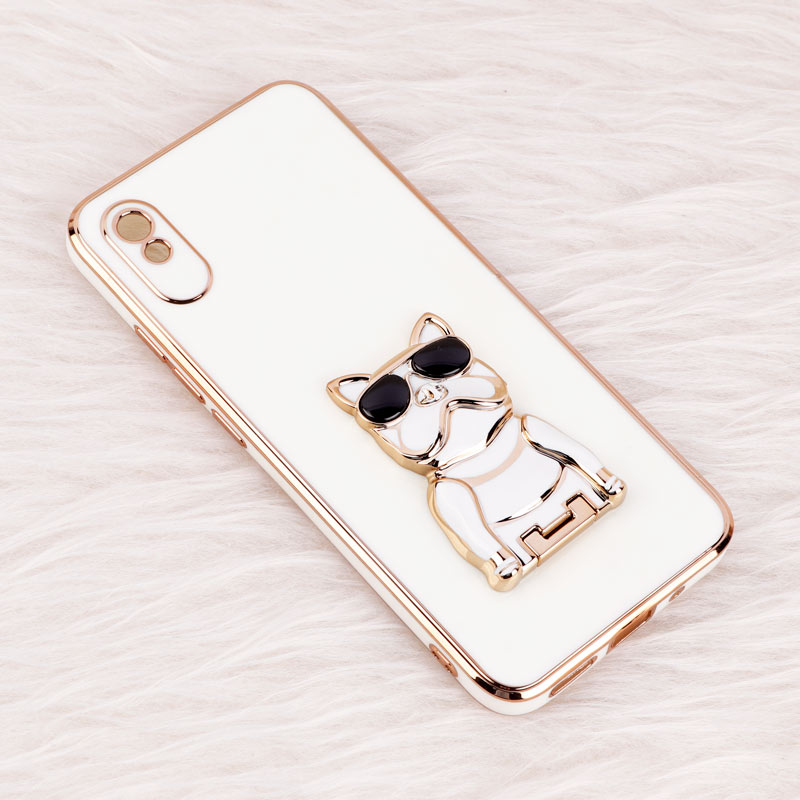قاب براق My Case استند طرح سگ محافظ لنزدار Xiaomi Redmi 9A