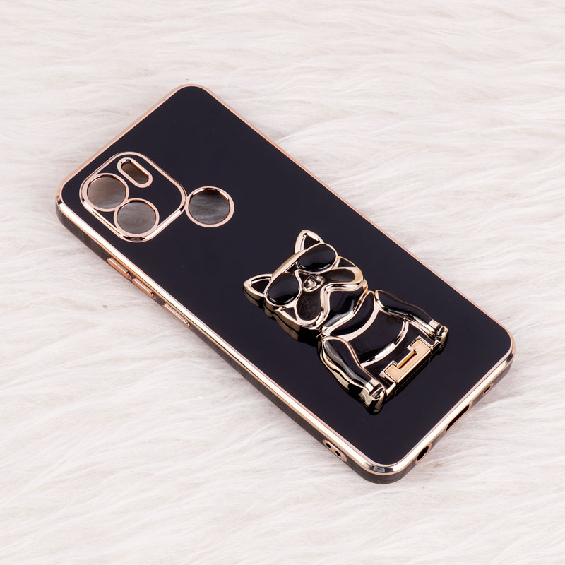 قاب براق My Case استند طرح سگ محافظ لنزدار Xiaomi Redmi A1 Plus