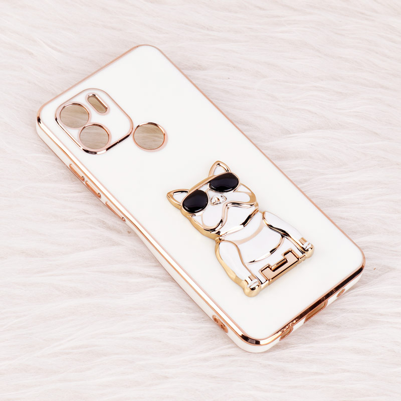 قاب براق My Case استند طرح سگ محافظ لنزدار Xiaomi Redmi A1 Plus