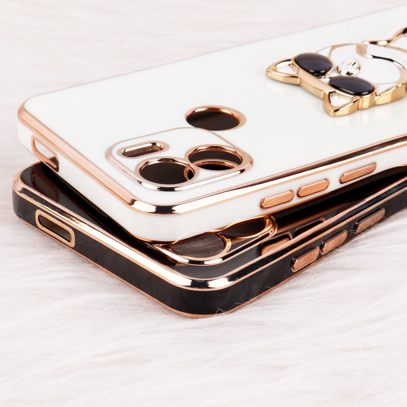 قاب براق My Case استند طرح سگ محافظ لنزدار Xiaomi Redmi A1 Plus