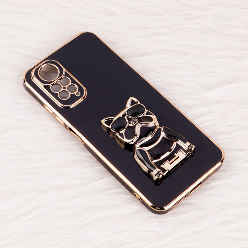 قاب براق My Case استند طرح سگ محافظ لنزدار Xiaomi Redmi Note 11 / 11s