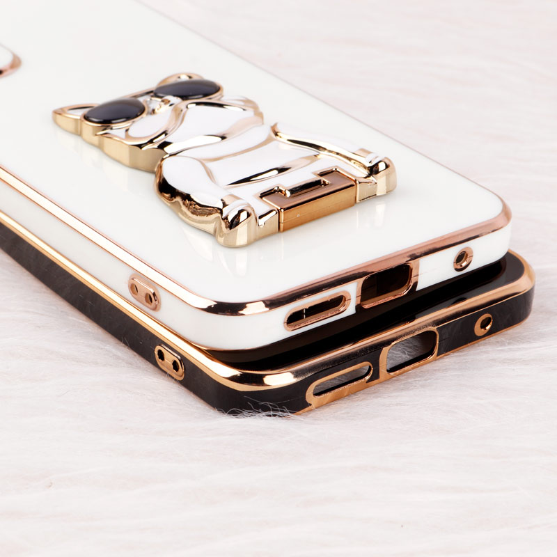 قاب براق My Case استند طرح سگ محافظ لنزدار Xiaomi Redmi Note 11 / 11s